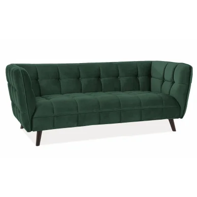 Sofa CASTELLO 3 VELVET dark green